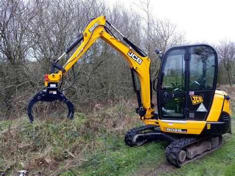 mini excavator rock grapple|log grapples for mini excavators.